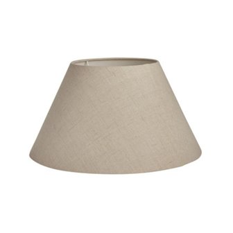 zdjęcie Lniany abażur stożkowy do lampy beżowy Basic Wide